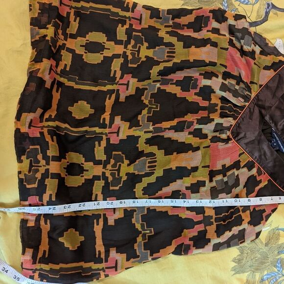 FRENCH connection satin strap chiffon sleeveless v neck blouse sz 8 nwt - Picture 6 of 6